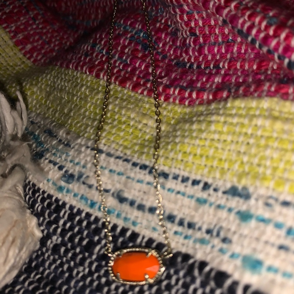 Orange/gold Kendra Scott Necklace